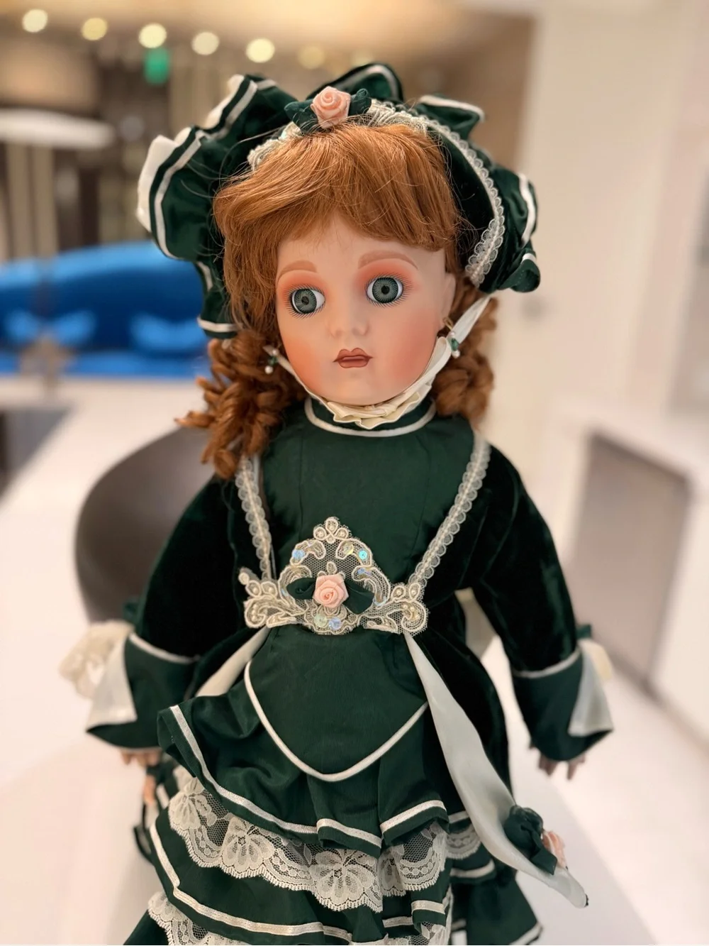 Rare Franklin‎ Heirloom Mint 22” Antique Le Bebe Bru Reproduction Doll VTG